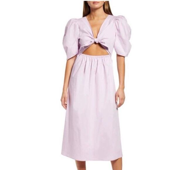 WAFY lavender cut-out dress, size Small perfect for summer 1789 - Picture 1 of 9